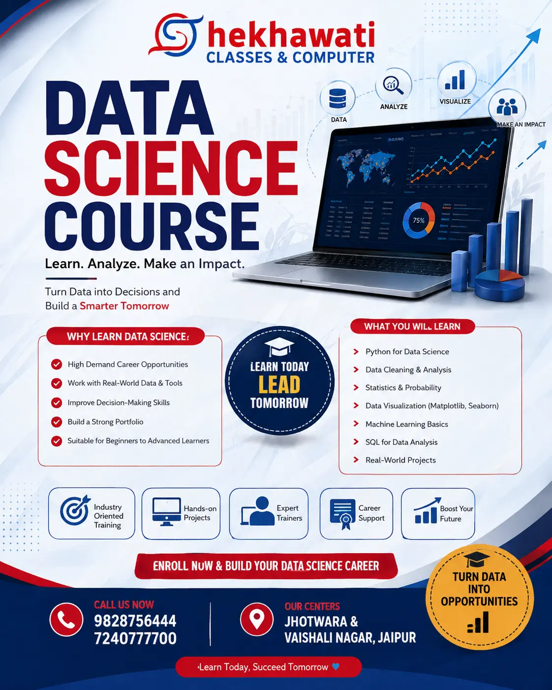 Data Science Course in jaipur .Skills, job ,Salary &Full Career Guide